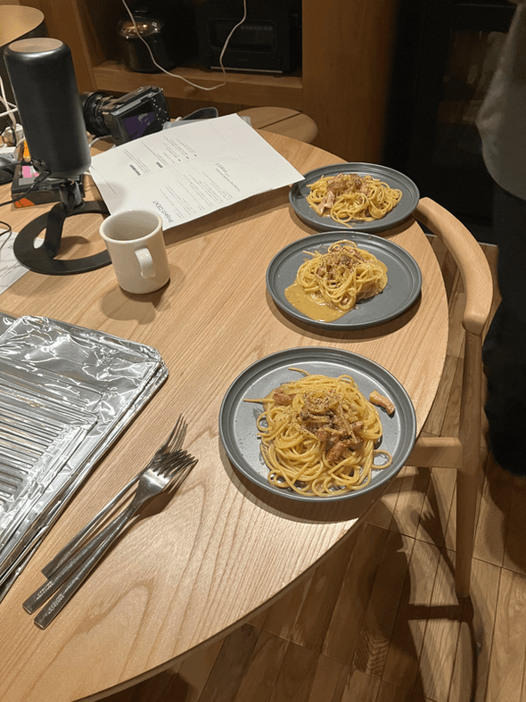 水落さん特製パスタ